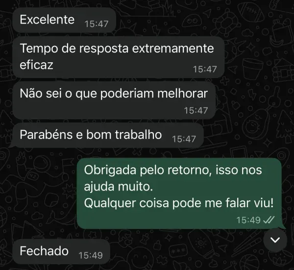 Depoimento de assinante no WhatsApp (5)