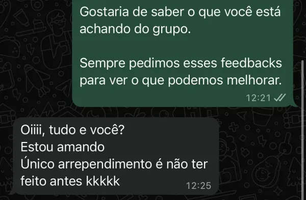 Depoimento de assinante no WhatsApp (12)